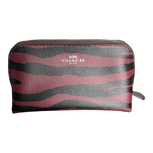 Coach Handbags - Coach Cosmetic Case Red Tiger Print